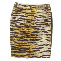 D&G Jeans Rok dier-look