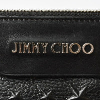 Jimmy Choo Clutch Leer in Zwart