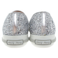 Miu Miu Pantofole color argento