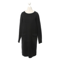 Windsor Kleid aus Wolle in Schwarz
