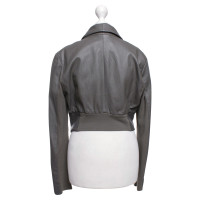 Bcbg Max Azria Leather Jacket in Gray