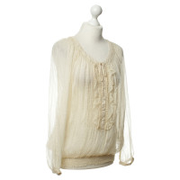 Noa Noa Gedessineerde blouse beige