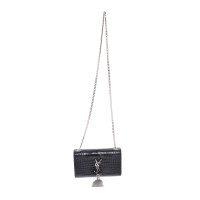 Saint Laurent Kate Monogram Tassel Chain Leather in Black