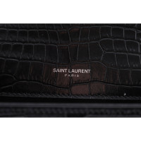 Saint Laurent Kate Monogram Tassel Chain en Cuir en Noir