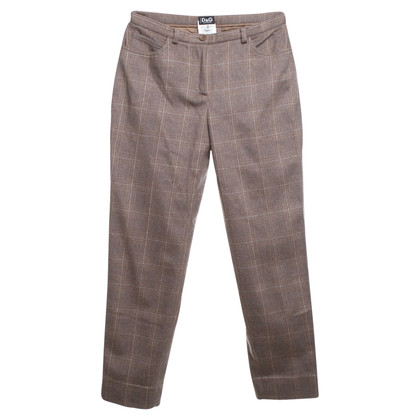 D&G pantaloni di lana tosati in beige