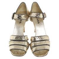 Prada Sandals in gold colors