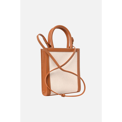 Céline Cabas Tote Small Vertical Leather in Cream