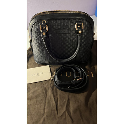 Gucci Guccissima Dome Bag in Pelle in Blu