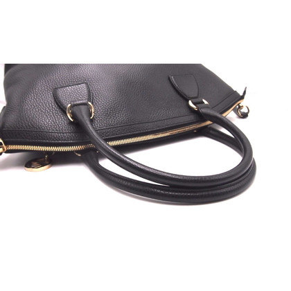 Gucci GG Charm Dome Bag Leather in Black