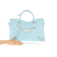 Balenciaga City Bag Leather in Turquoise