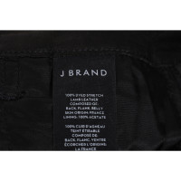 J Brand Trousers Leather in Black