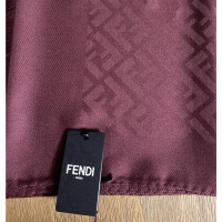 Fendi Scarf/Shawl Wool in Bordeaux