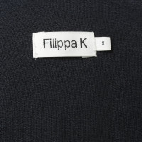 Filippa K Donker blauwe zijden blouse