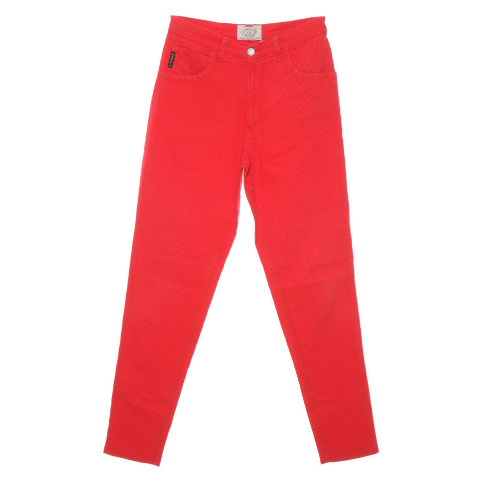 Armani Jeans Paio di Pantaloni in Cotone in Rosso