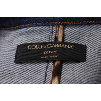 Dolce & Gabbana Veste/Manteau en Coton en Bleu