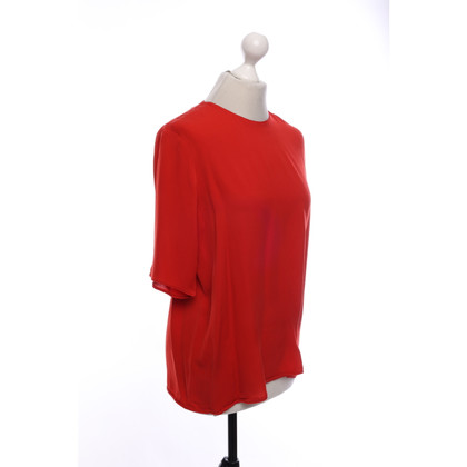 Mansur Gavriel Top Silk in Red