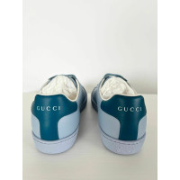 Gucci Chaussures de sport en Cuir en Bleu