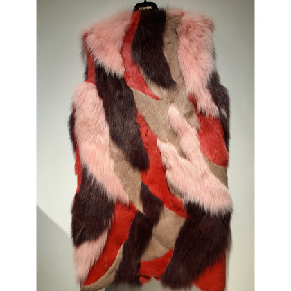 Just Cavalli Jacket/Coat Fur in Red