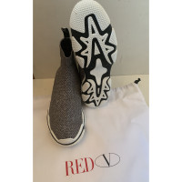 Red (V) Lace-up shoes in Silvery