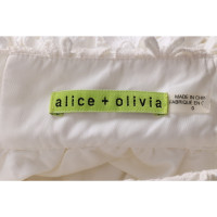 Alice + Olivia Rock aus Baumwolle in Creme