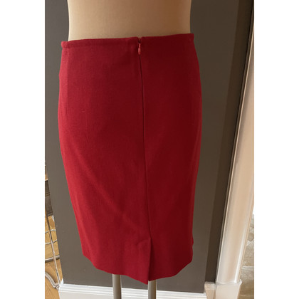 Rena Lange Skirt Wool in Red