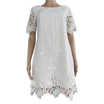 Dry Lake Kleid aus Baumwolle in Weiß