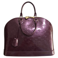 Louis Vuitton Alma GM38 aus Lackleder in Violett