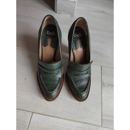 D&G Pumps/Peeptoes Leather in Green
