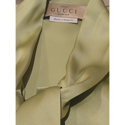 Gucci Oberteil aus Seide in Grün