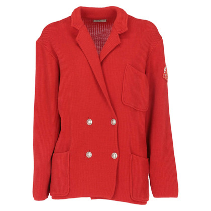 Les Copains Jacke/Mantel aus Wolle in Rot