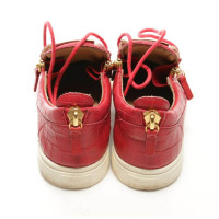 Giuseppe Zanotti Chaussures de sport en Cuir en Rouge