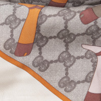 Gucci Zijden sjaal met Guccissima patroon