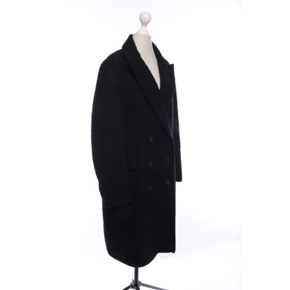 Ermanno Scervino Jacke/Mantel aus Wolle in Schwarz