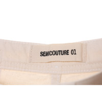 Semi Couture Jeans aus Baumwolle in Creme