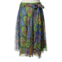 Rena Lange Silk skirt with a colorful print