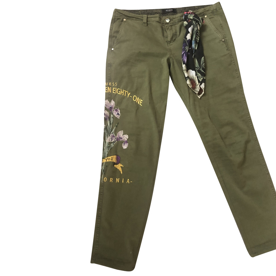 Guess Trousers in Olive