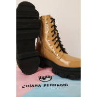 Chiara Ferragni Ankle boots Leather in Beige