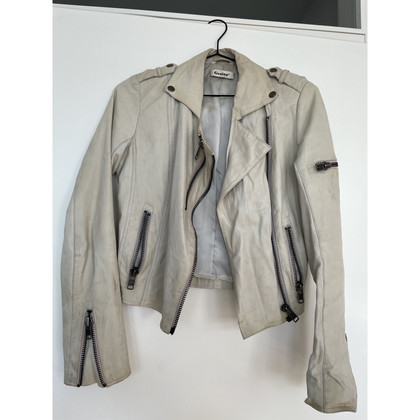 Gestuz Jacket/Coat Leather in Grey