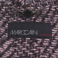 Marc Cain Knitted coat in pink / grey