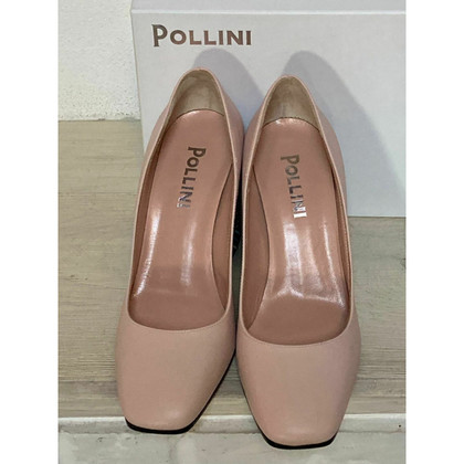 Pollini Pumps/Peeptoes aus Leder in Rosa / Pink