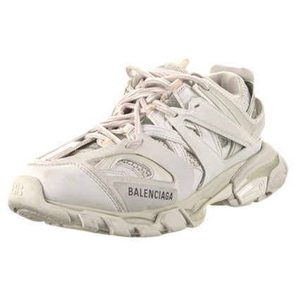Balenciaga Track Sneakers in Pelle in Bianco