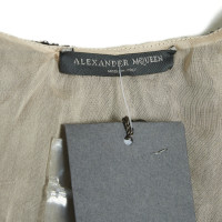 Alexander McQueen Kleid aus Seide in Schwarz
