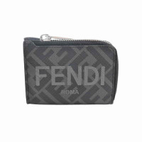 Fendi Sac à main/Portefeuille en Toile en Noir