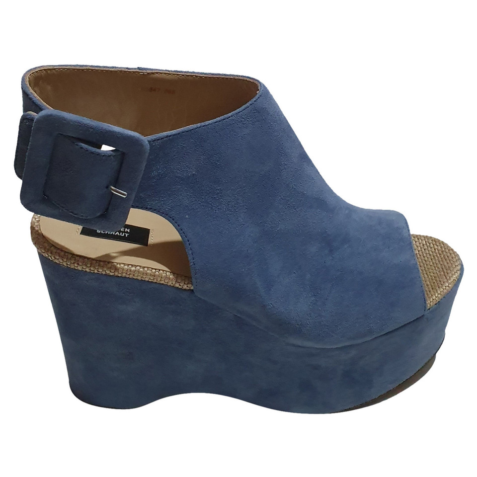 Steffen Schraut Sandals Suede in Blue