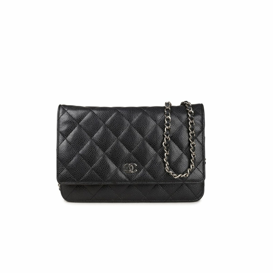 Chanel Timeless Wallet On Chain en Cuir en Noir