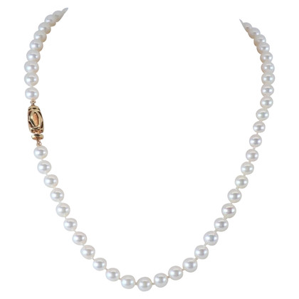 Cartier Kette aus Perlen in Weiß