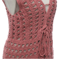 Anna Kosturova Kleid aus Baumwolle in Rosa / Pink