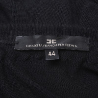 Elisabetta Franchi Long sweater in black