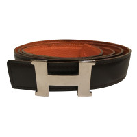 Hermès Orange/brown reversible belt