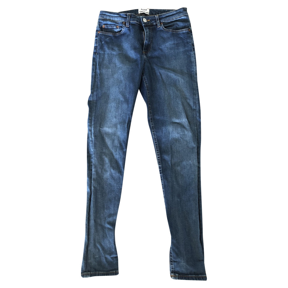 Acne Jeans in Cotone in Blu